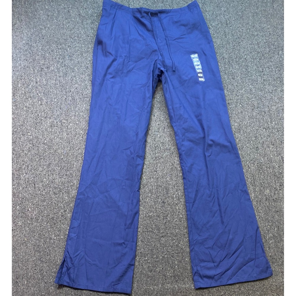 Cherokee Workwear Scrub Pants Sz M Tall Unisex Navy Blue Medical Uniform 4101T